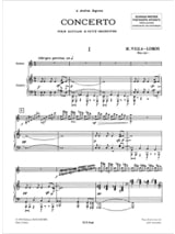 Concerto pour guitare et petit orch. - guitare piano - VILLA-LOBOS